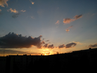 Zdjęcie zachodu słońca